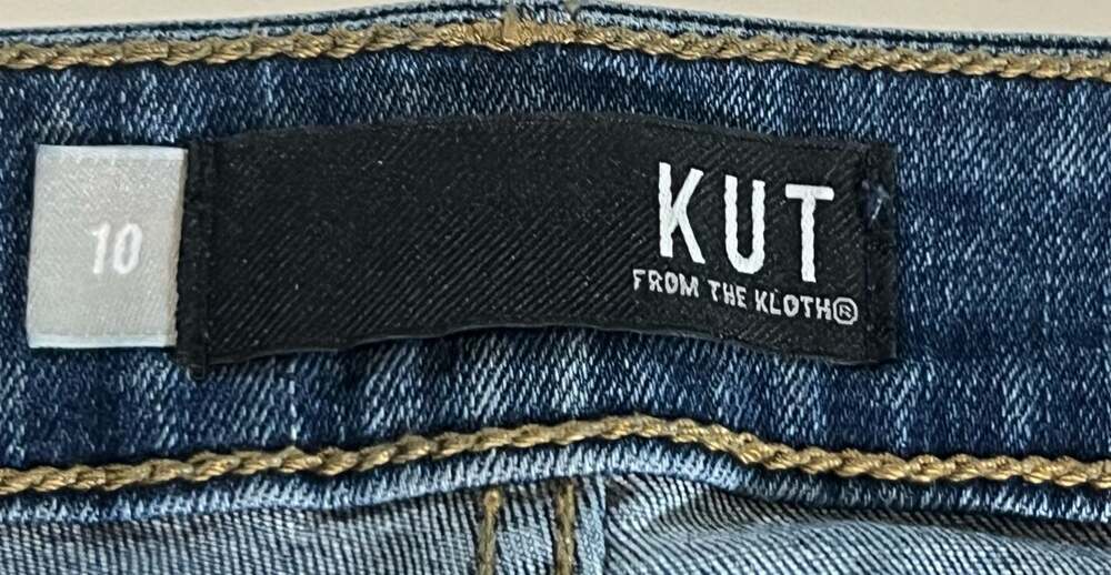 Kut from the Kloth Catherine Straight Leg Jeans Size 10 - Picture 4 of 6